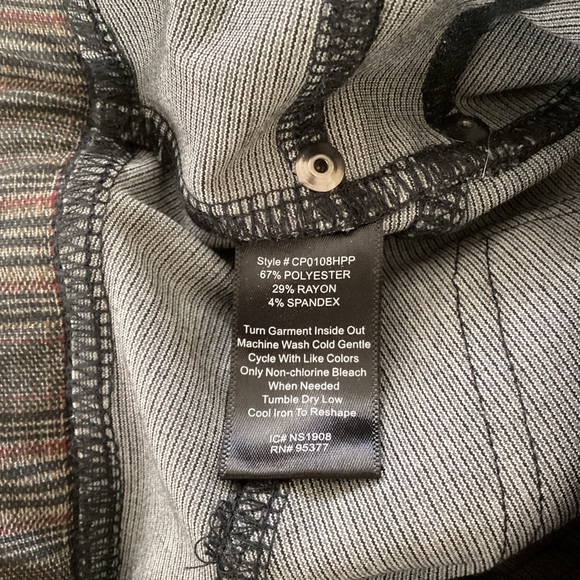 Sanctuary Women’s Gray Plaid Slim Fit Pull On Pants Size XS - Picture 6 of 8